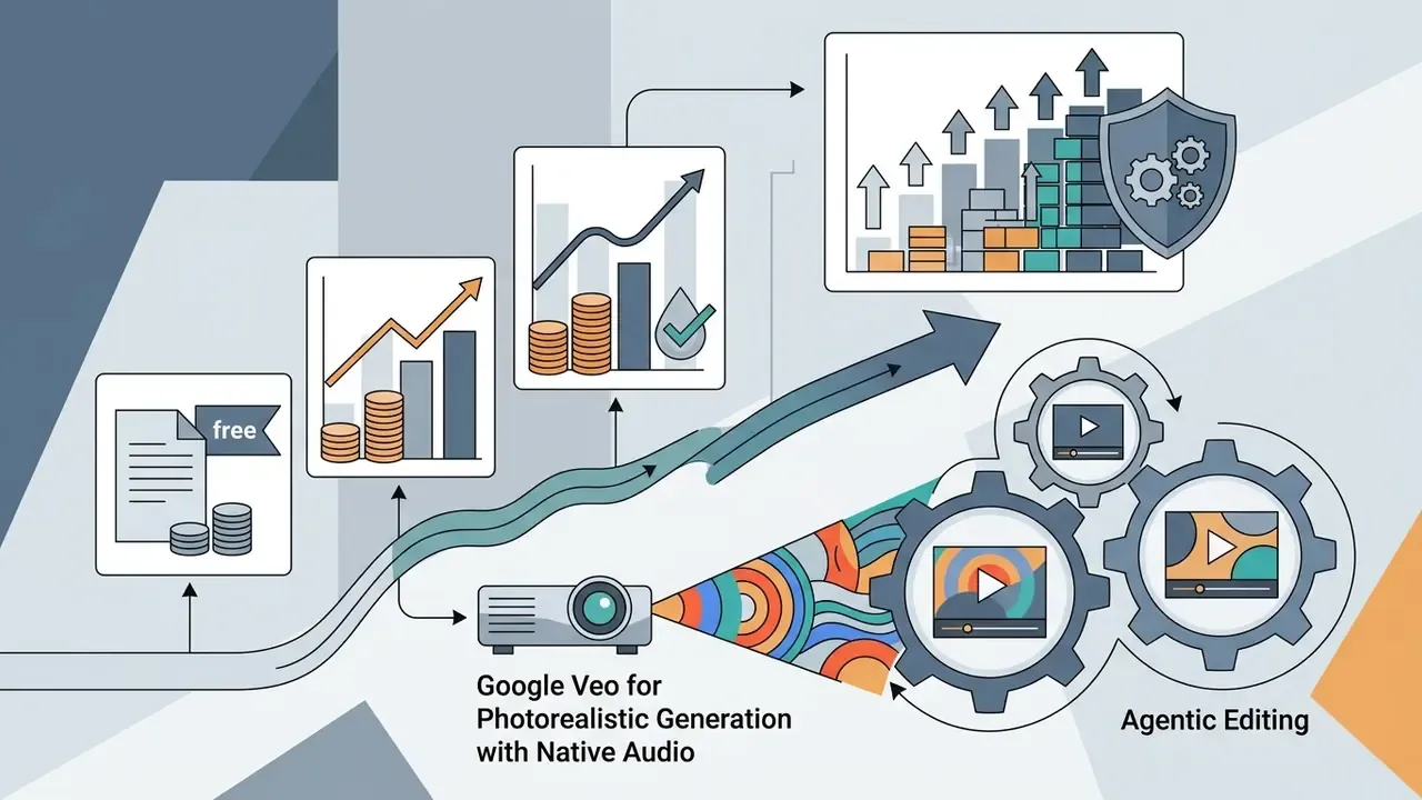 Projector displaying video content into a gear system that processes media for best AI video editing 2025