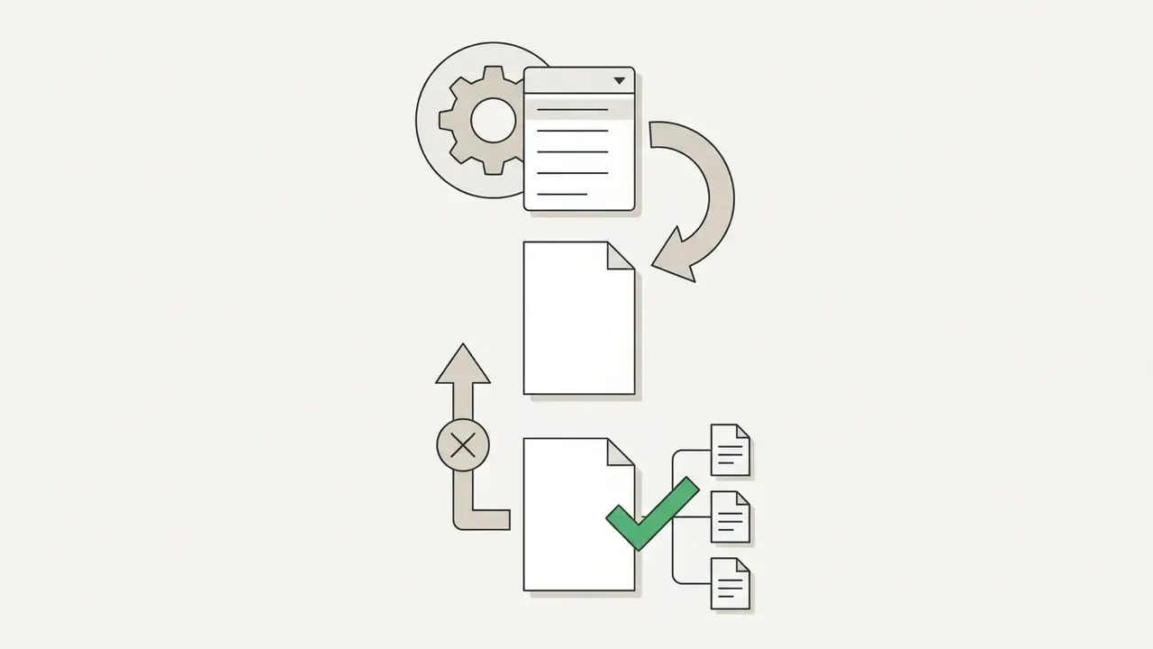 Language dropdown menu feeding into a processor to ensure correct output for a free AI writing generator