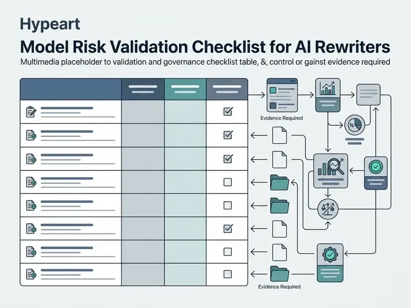 Structured table mapping governance control areas to required evidence documentation and audit workflows
