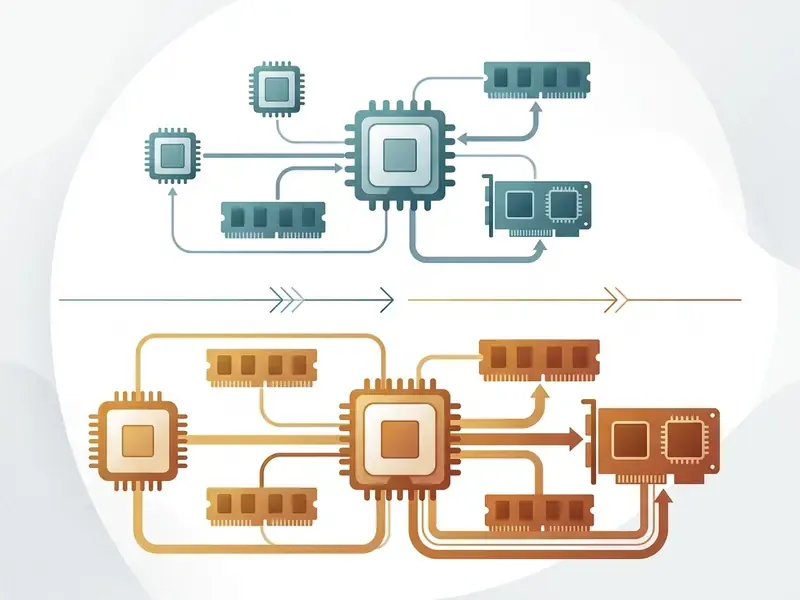 Diagram comparing hardware components like CPU, RAM, and GPU for different video editing resolutions