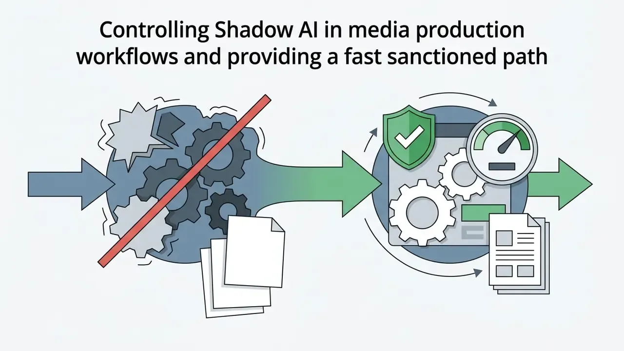 Unregulated production assets moving through a blocked zone into a managed and monitored processing hub