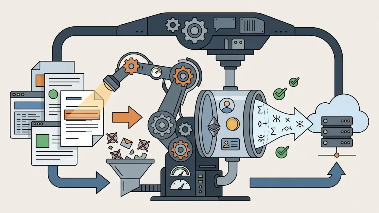 Robotic arm scanning documents and filtering sensitive data into a secure cloud server