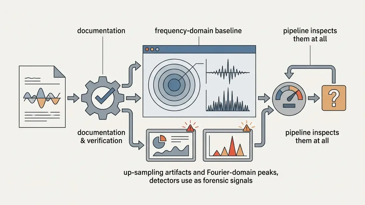 Document data flowing through a gear system into frequency analysis windows and a final inspection gauge