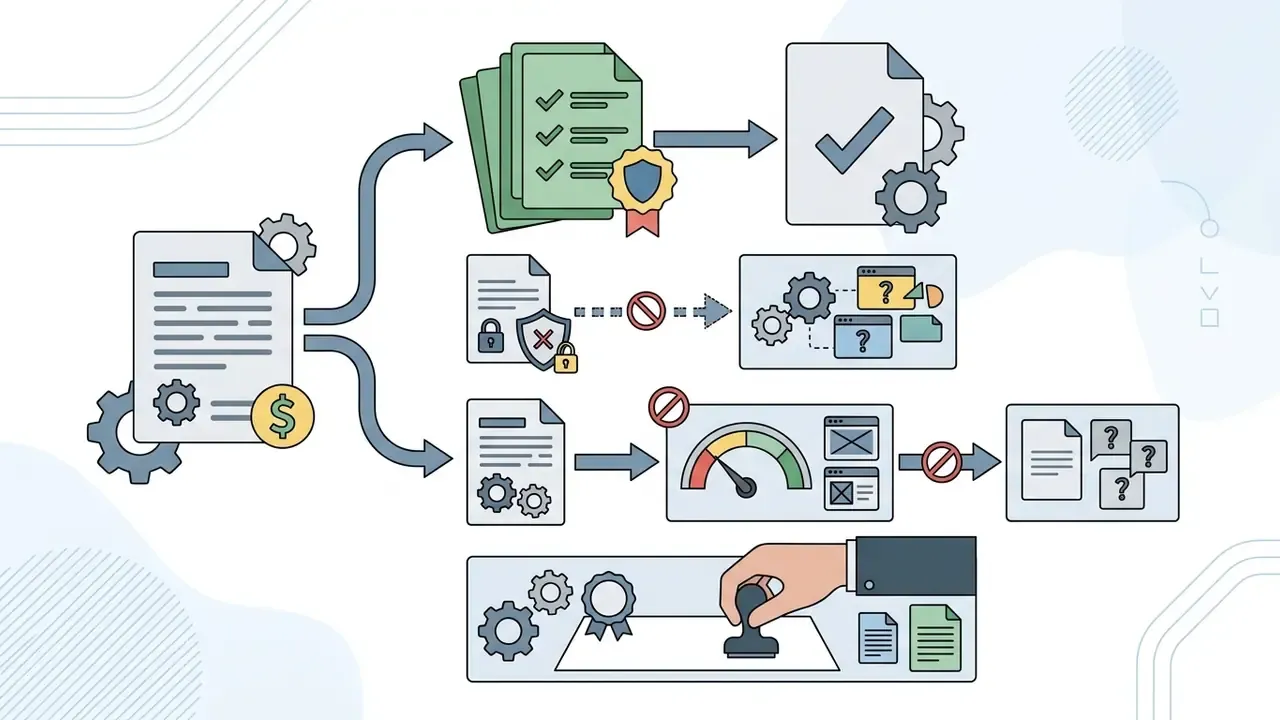 Flowchart illustrating the commercial rights and licensing pathways for an AI video generator