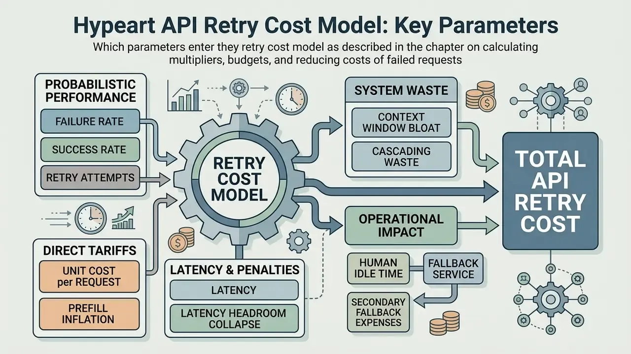 Infographic mapping probabilistic performance and direct tariffs to system waste and operational impact