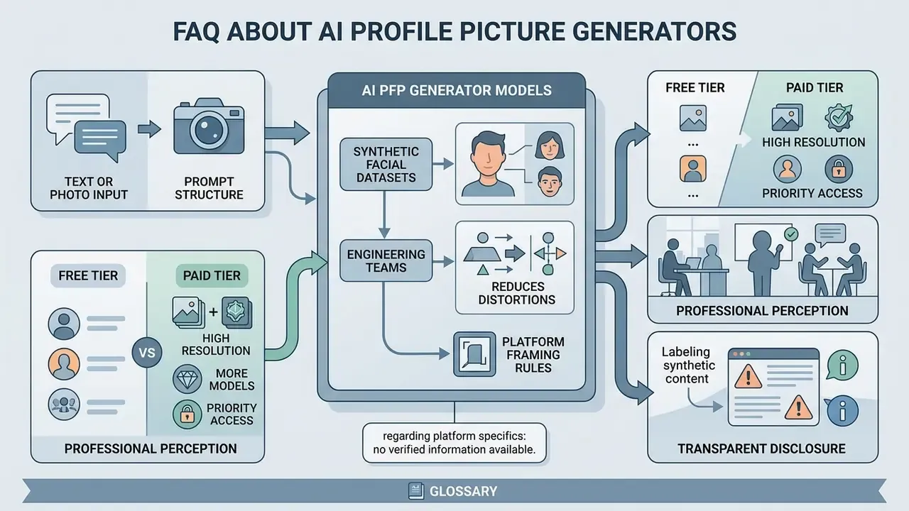 Visual overview of model training, tier comparisons, professional perception, and disclosure practices