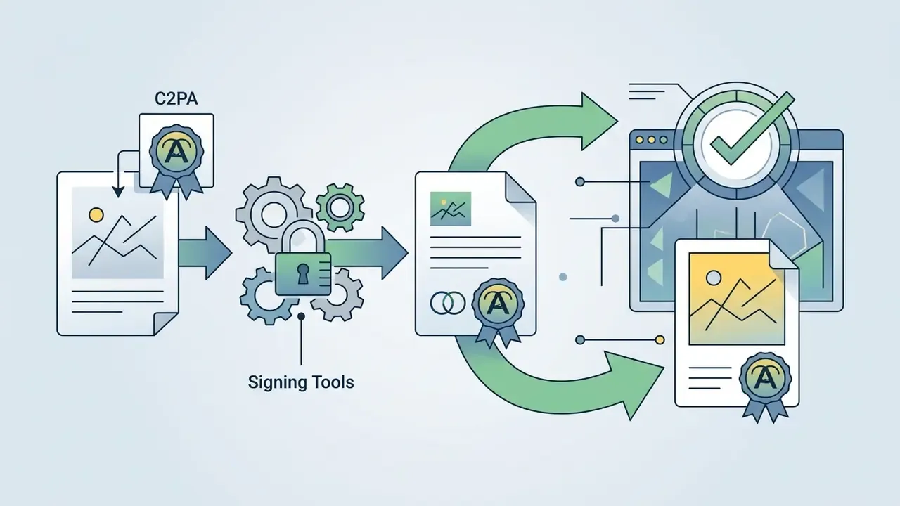 Digital file passing through signing tools to receive a cryptographic seal for provenance protection