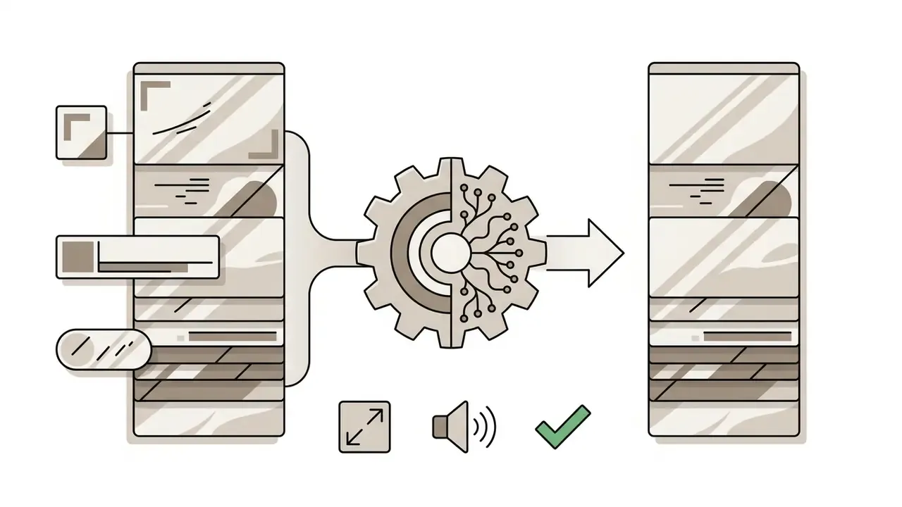 Neural inpainting gear processing video elements to remove watermarks while keeping original quality