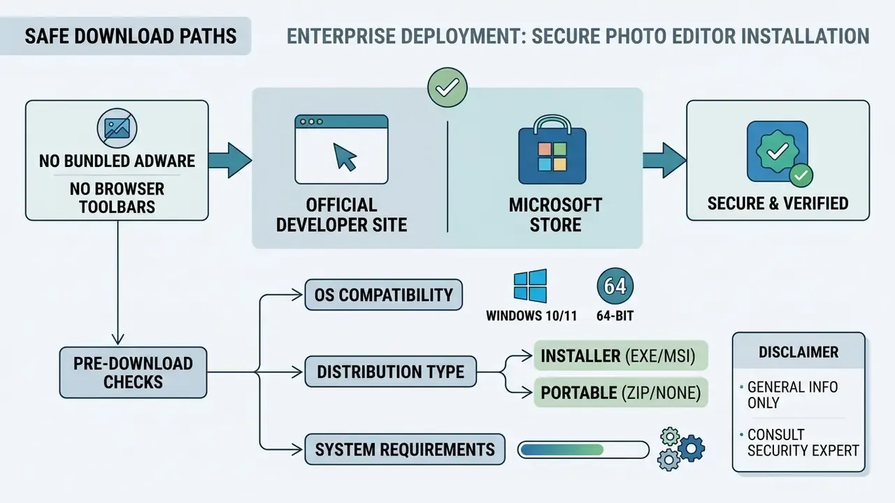 Steps for verifying official download sources and performing pre-installation system checks