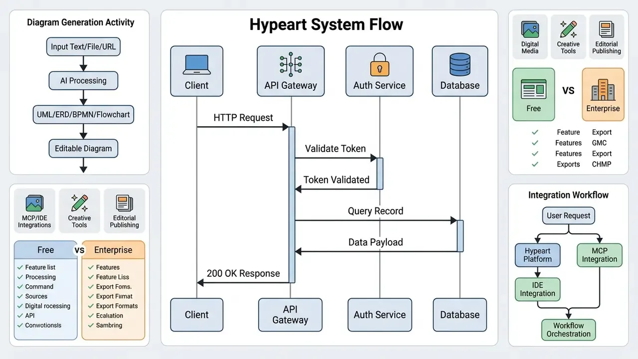 Sequence diagram showing HTTP request validation and database retrieval steps between system components
