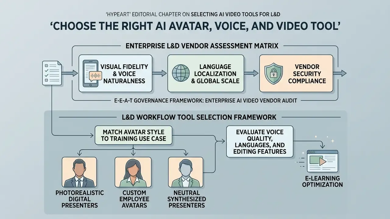 Assessment matrix and selection framework for evaluating AI video vendors and avatar styles