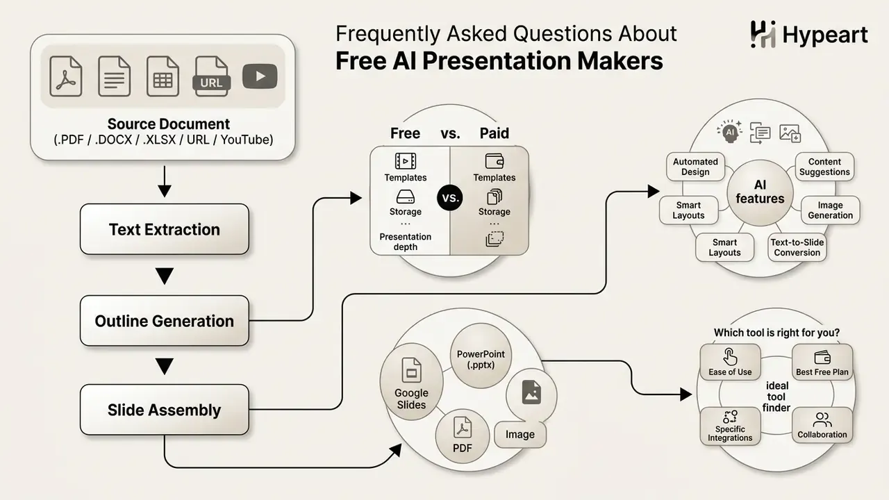 Sequence of document processing steps leading to feature comparisons and export format options