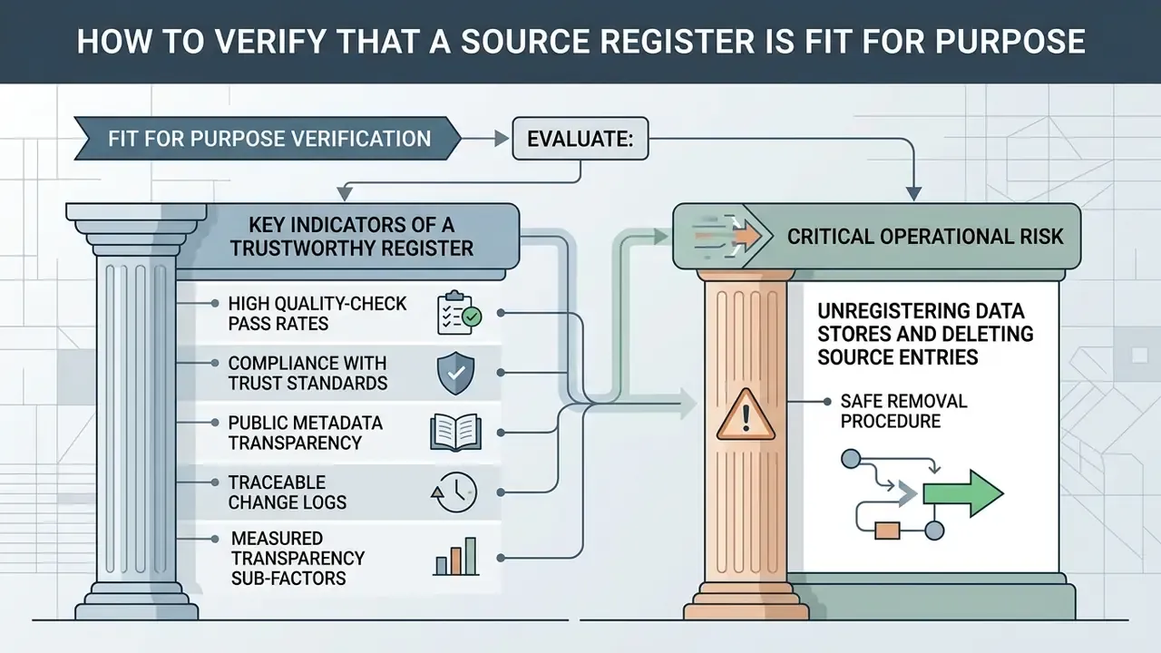 Comparison between trust indicators and operational risks for data management systems