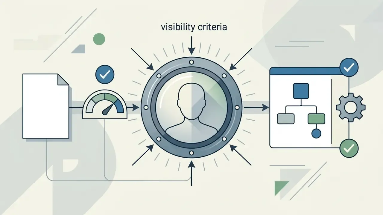 Document processing through a gauge and central portrait lens to meet professional visibility criteria