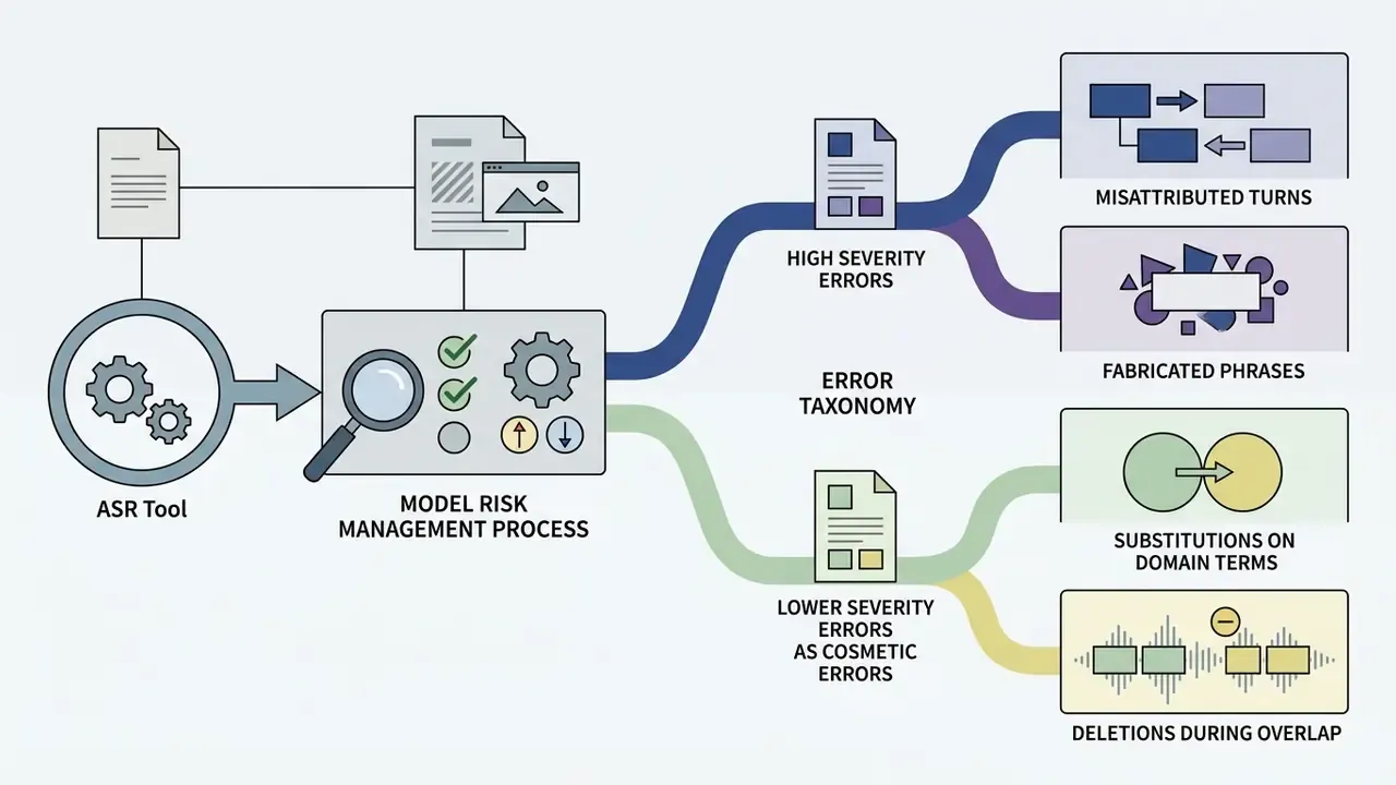 ASR tool risk management process branching into high and low severity error categories