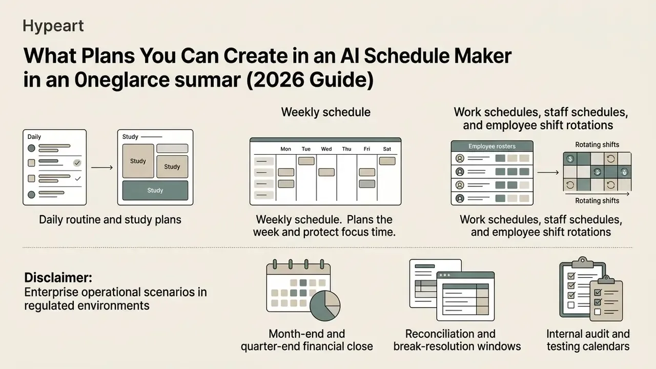 Infographic displaying various planning templates for daily routines, weekly tasks, and corporate workflows