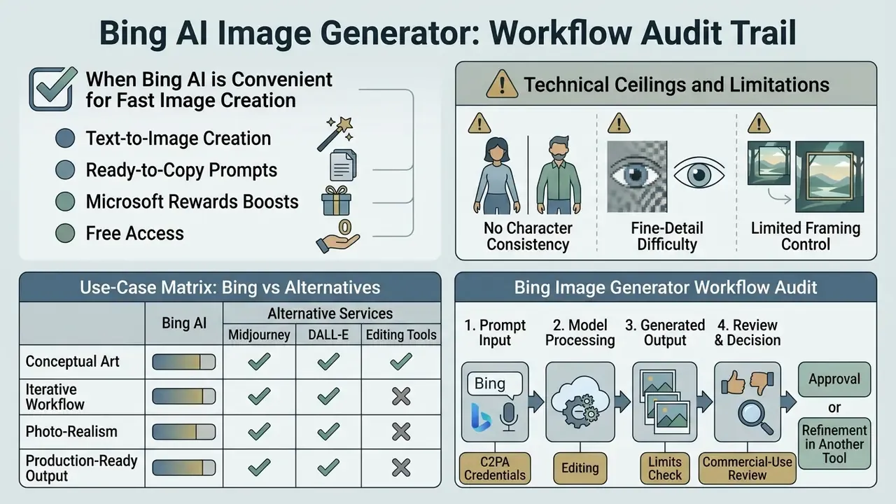 Comparison matrix and workflow audit detailing advantages, technical limitations, and use-case scenarios