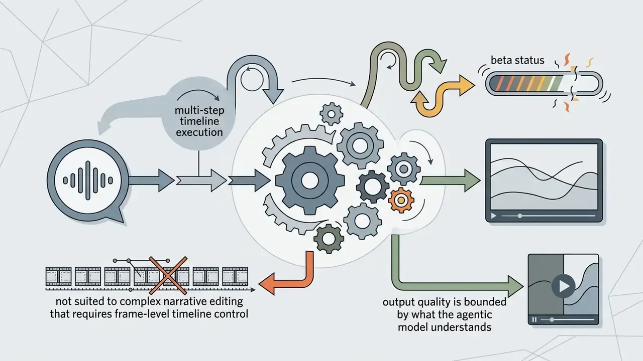 Gear mechanism processing audio inputs into video outputs with limitations on timeline and model quality