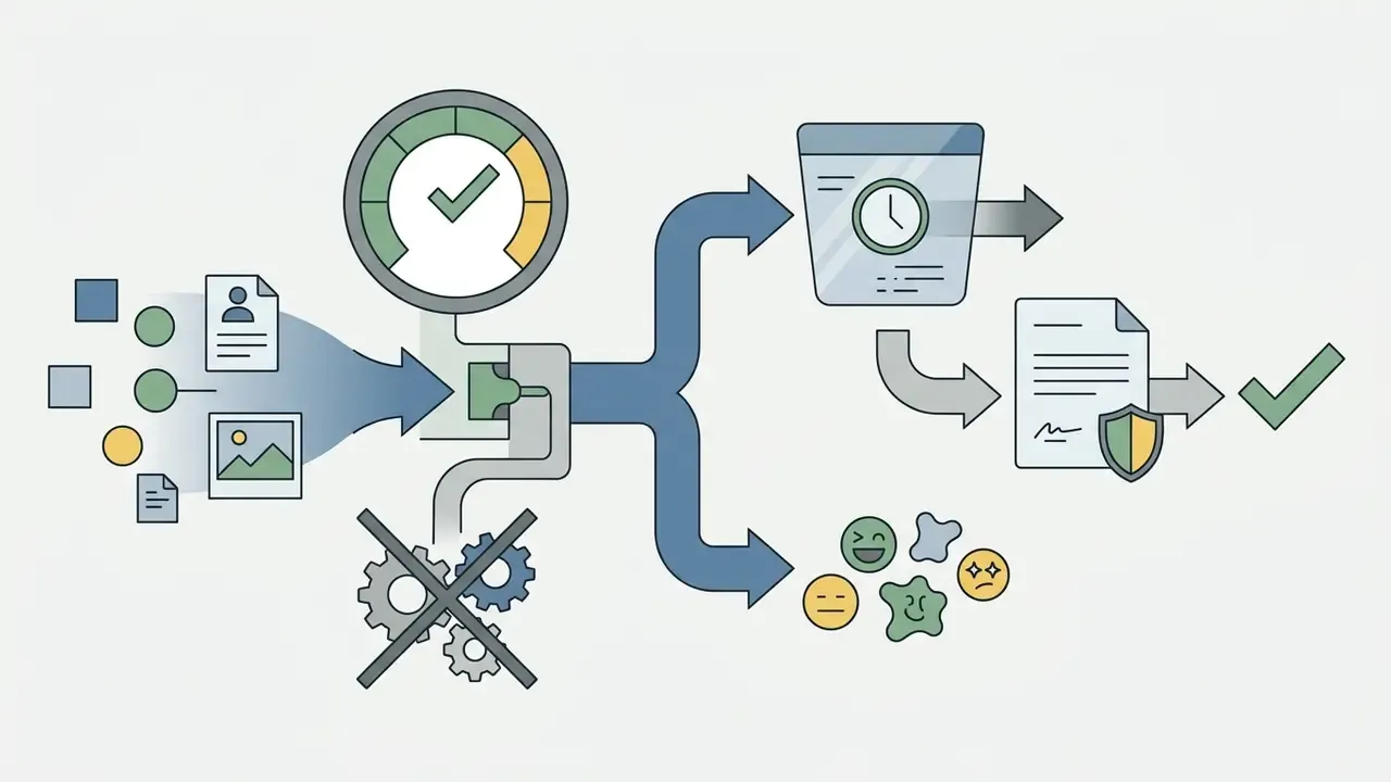 Data inputs flowing through a processing engine into retention windows and generated emoji icons