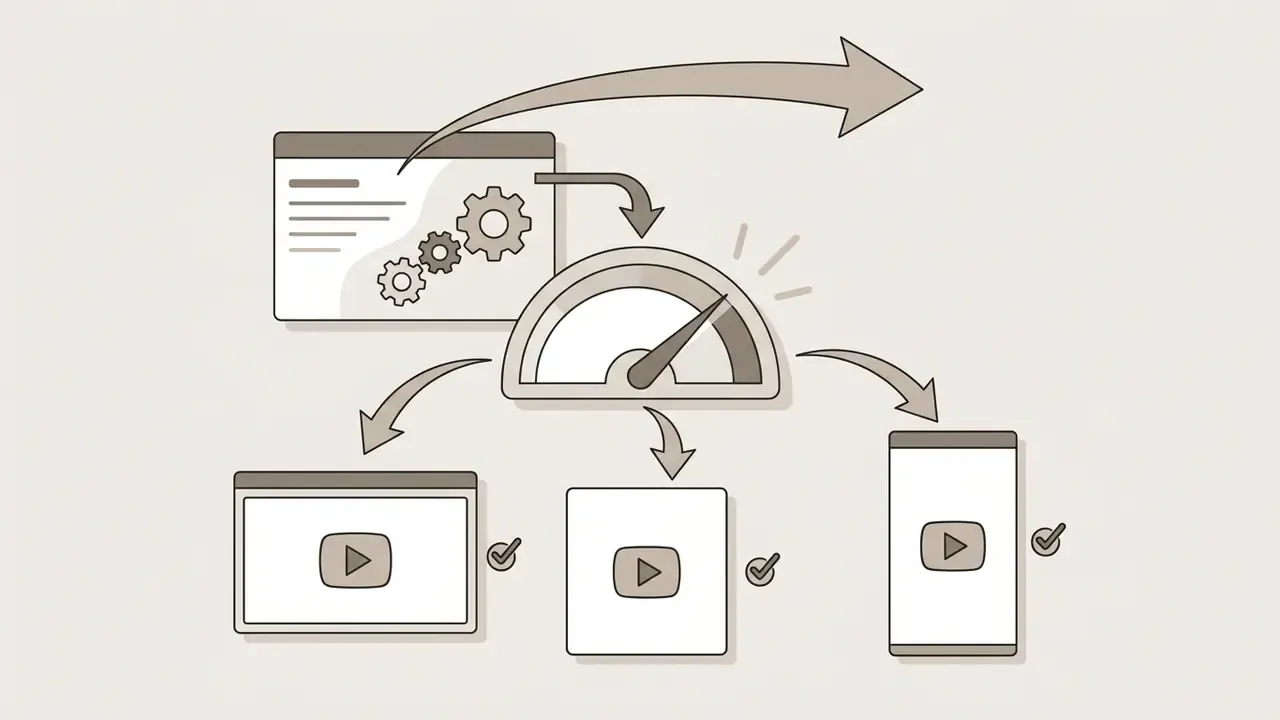 Gears processing data into a speedometer that exports finished video files to various screen formats