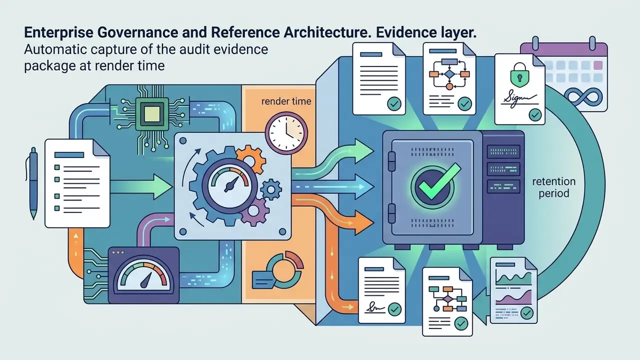 System processing audit data through gears and gauges into a secure vault for long-term retention