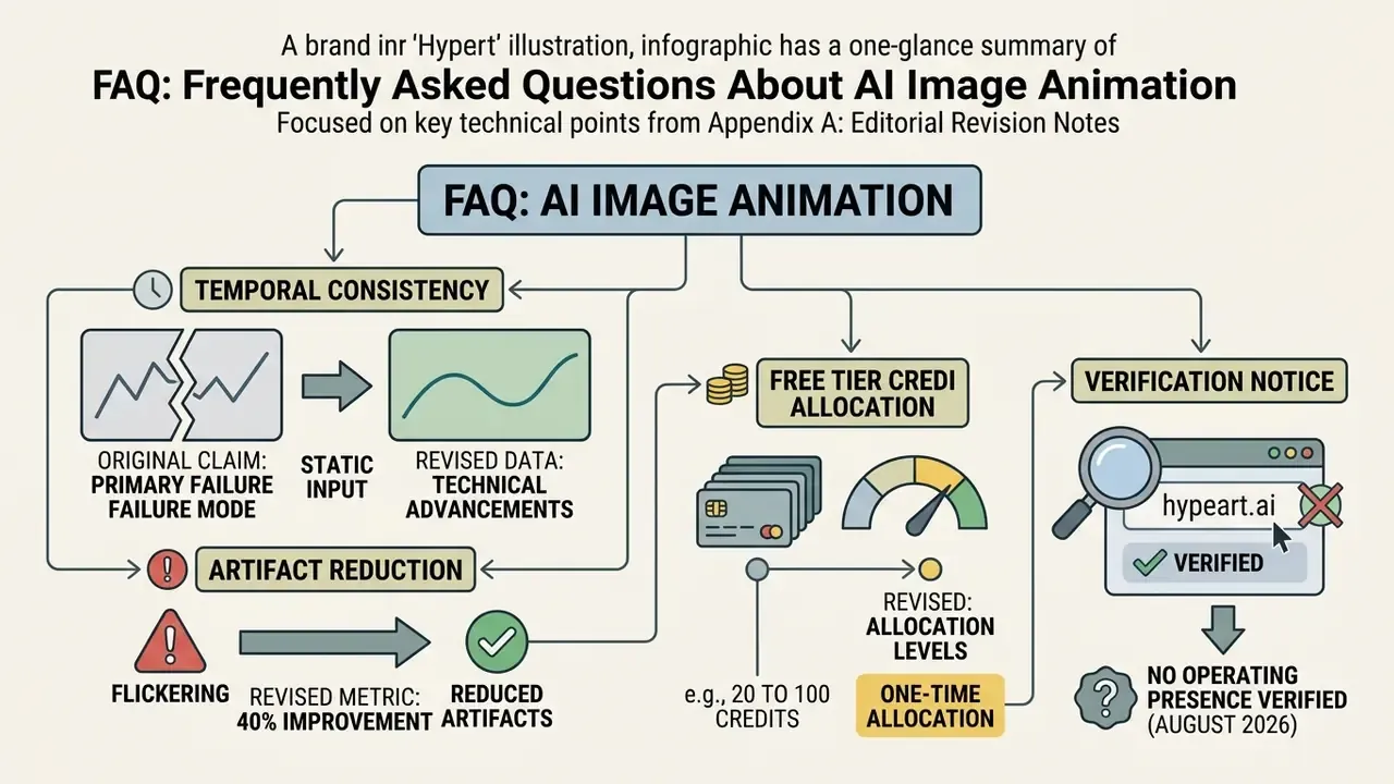 Flowchart summarizing technical revisions regarding temporal consistency, credit allocations, and verification