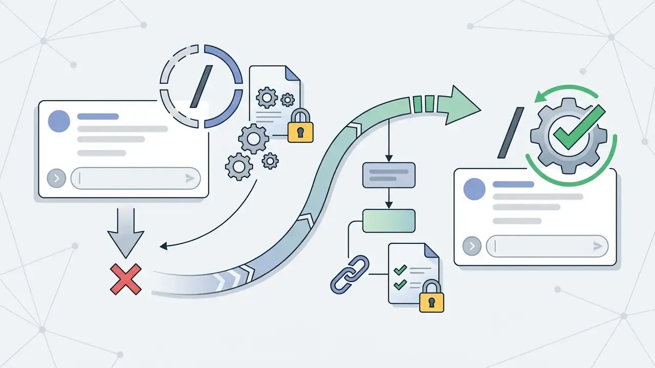 Slash command failing to trigger and being corrected through reauthorization to enable bot functionality