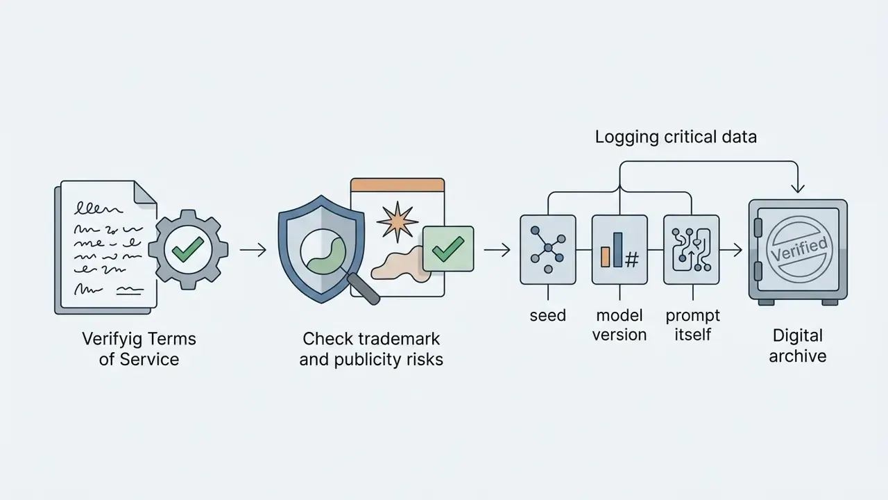 Stepwise workflow for checking legal compliance and logging metadata into a secure digital archive