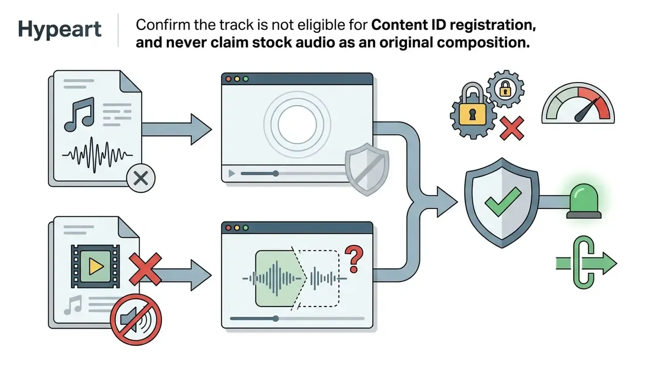 Diagram showing audio files being processed into a video maker online with music and effects free