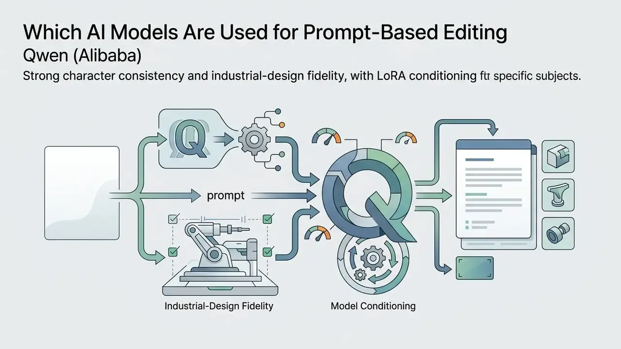 Process flow showing inputs for industrial design and model conditioning leading to refined output results
