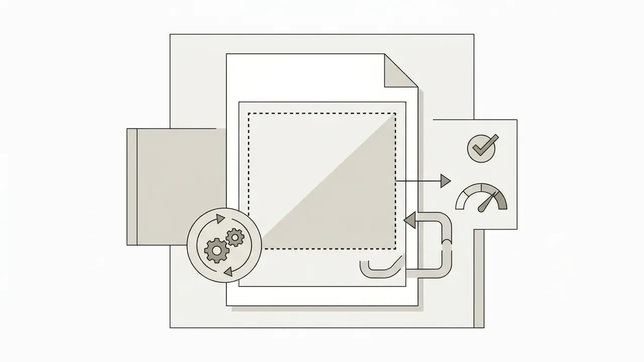 Rectangular selection inside a document page showing the process of Photoshop AI expand image