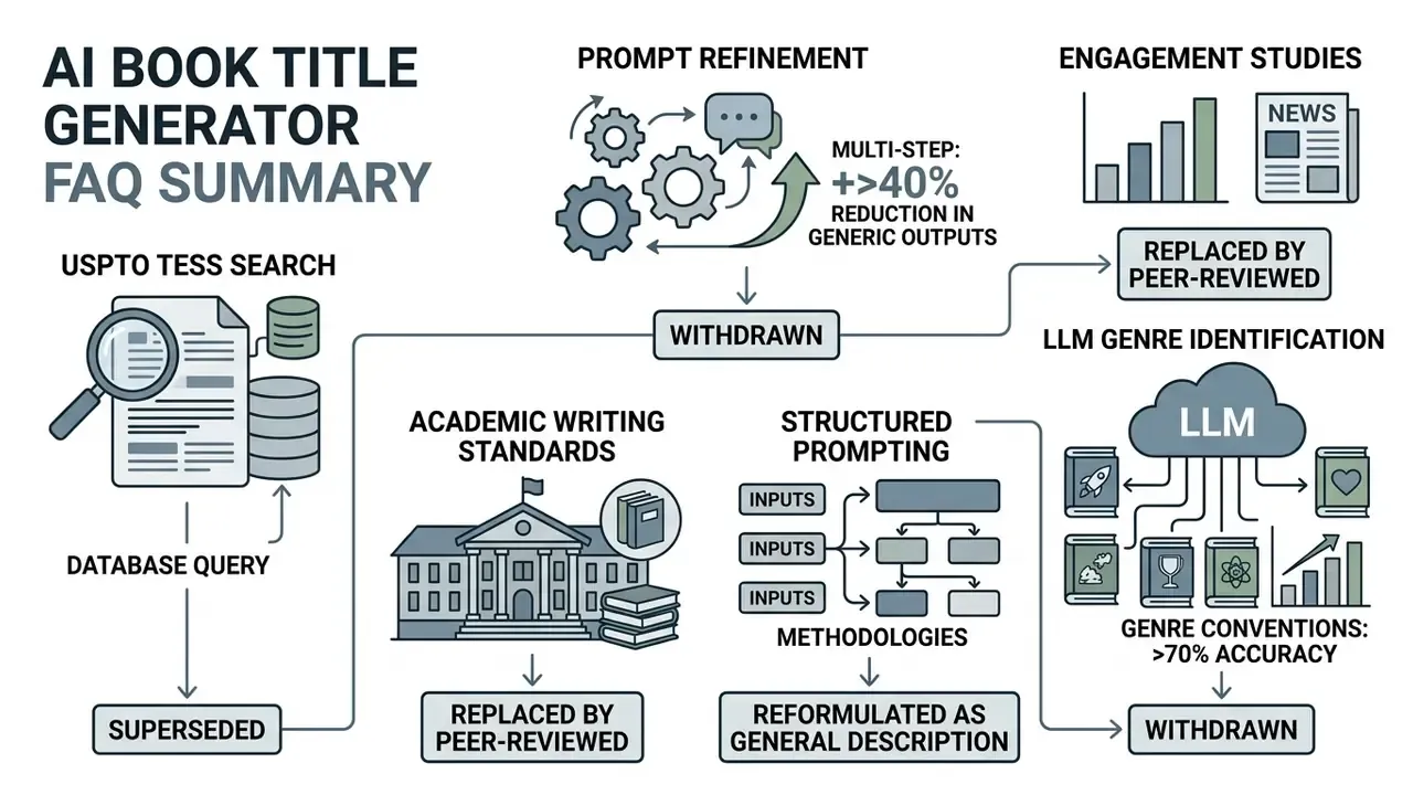 Infographic mapping editorial corrections for various research and technical methodology statements