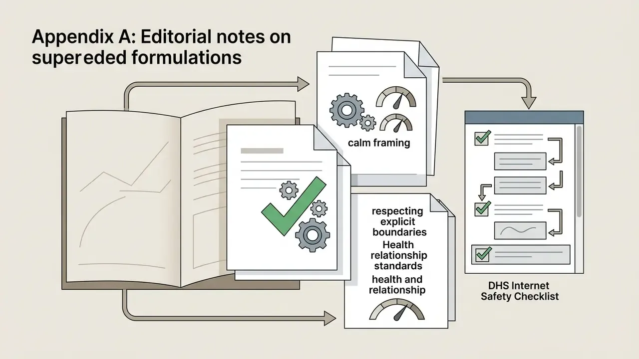 Open book and documents with gears and checklists being processed into safety and boundary guidelines