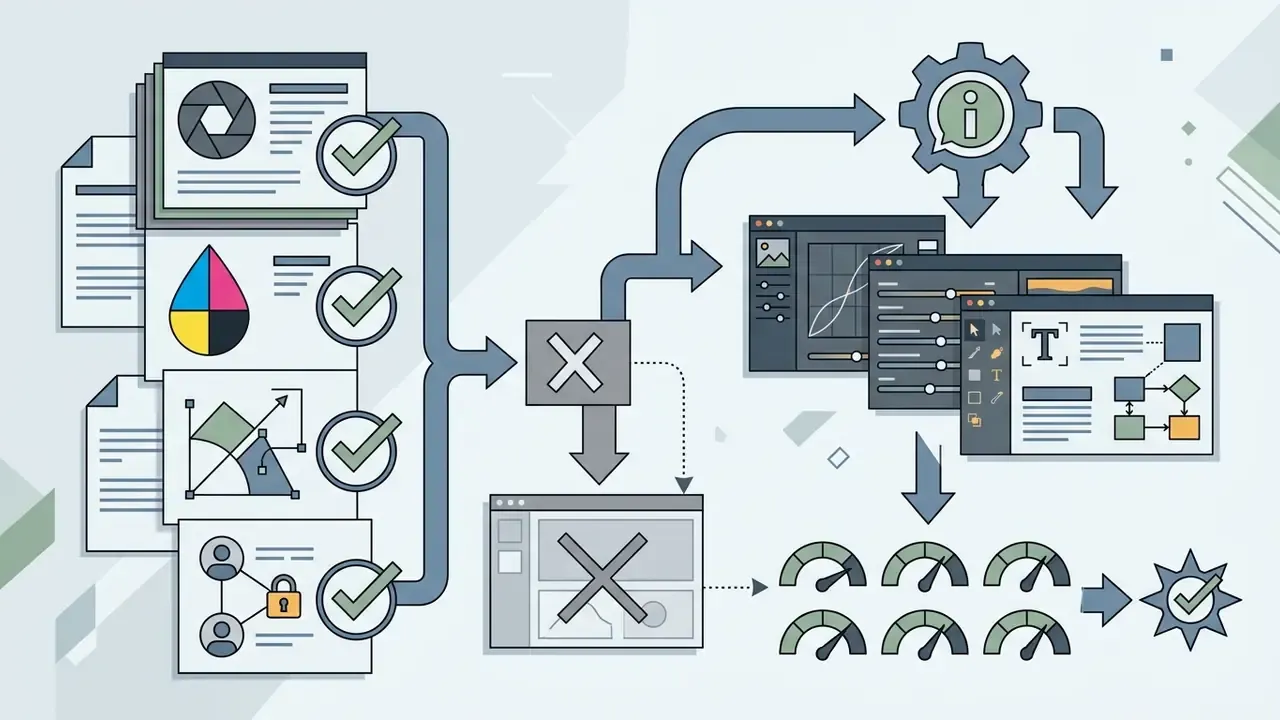 Flowchart showing file types blocked from processing and redirected to professional editing software