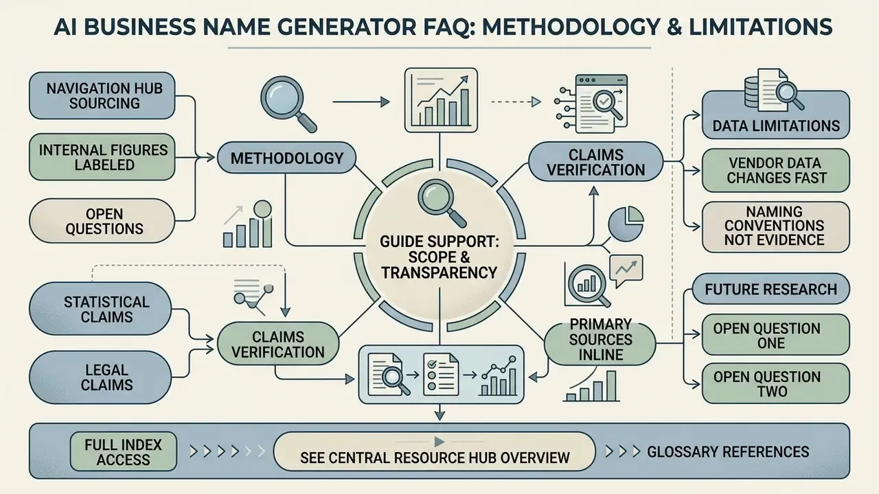 Centralized map showing research methodology, verification steps, and limitations for guide transparency