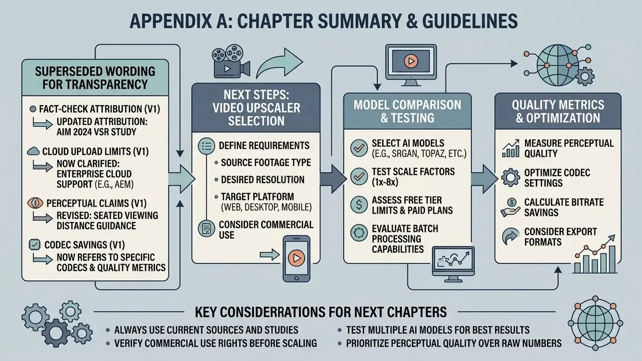 Summary of superseded technical guidelines and a multi-stage workflow for selecting and testing AI tools