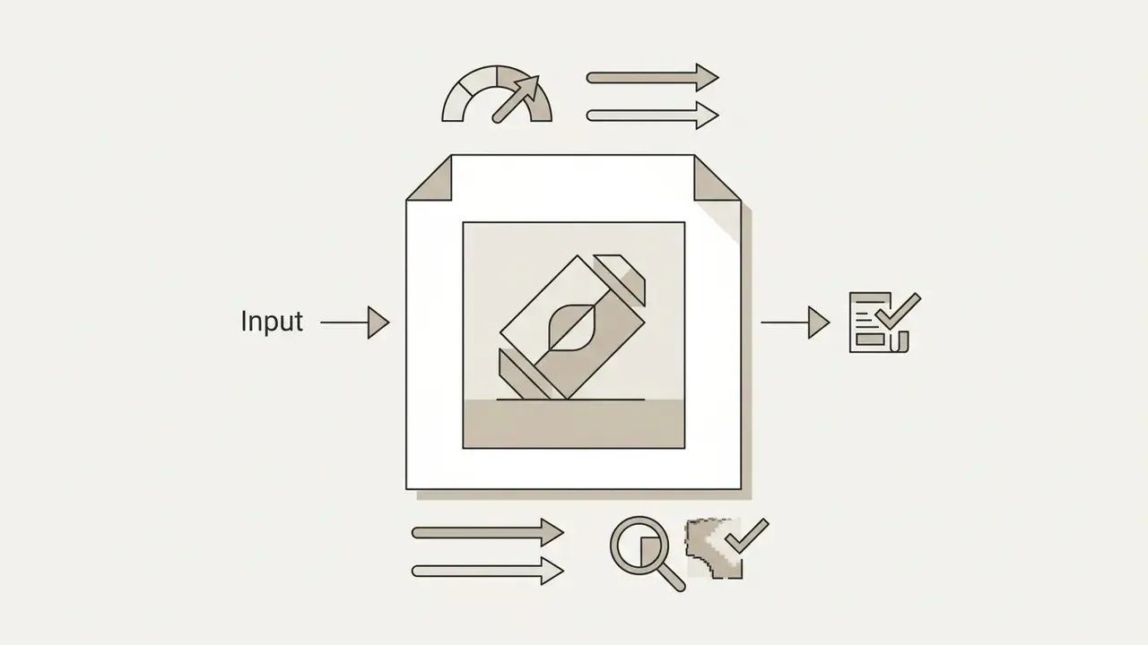 Visual representation of image processing steps for a free bg remover showing input, analysis, and output