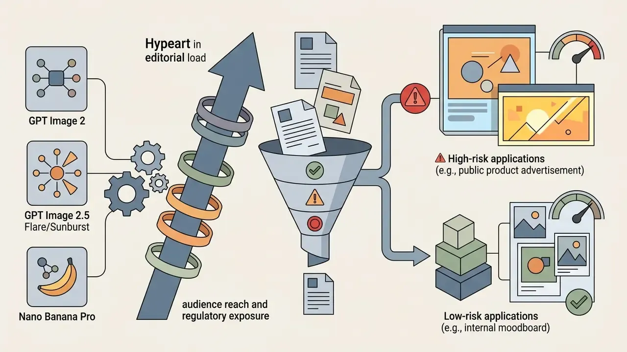 Models feeding into a funnel that sorts content into high-risk and low-risk application categories