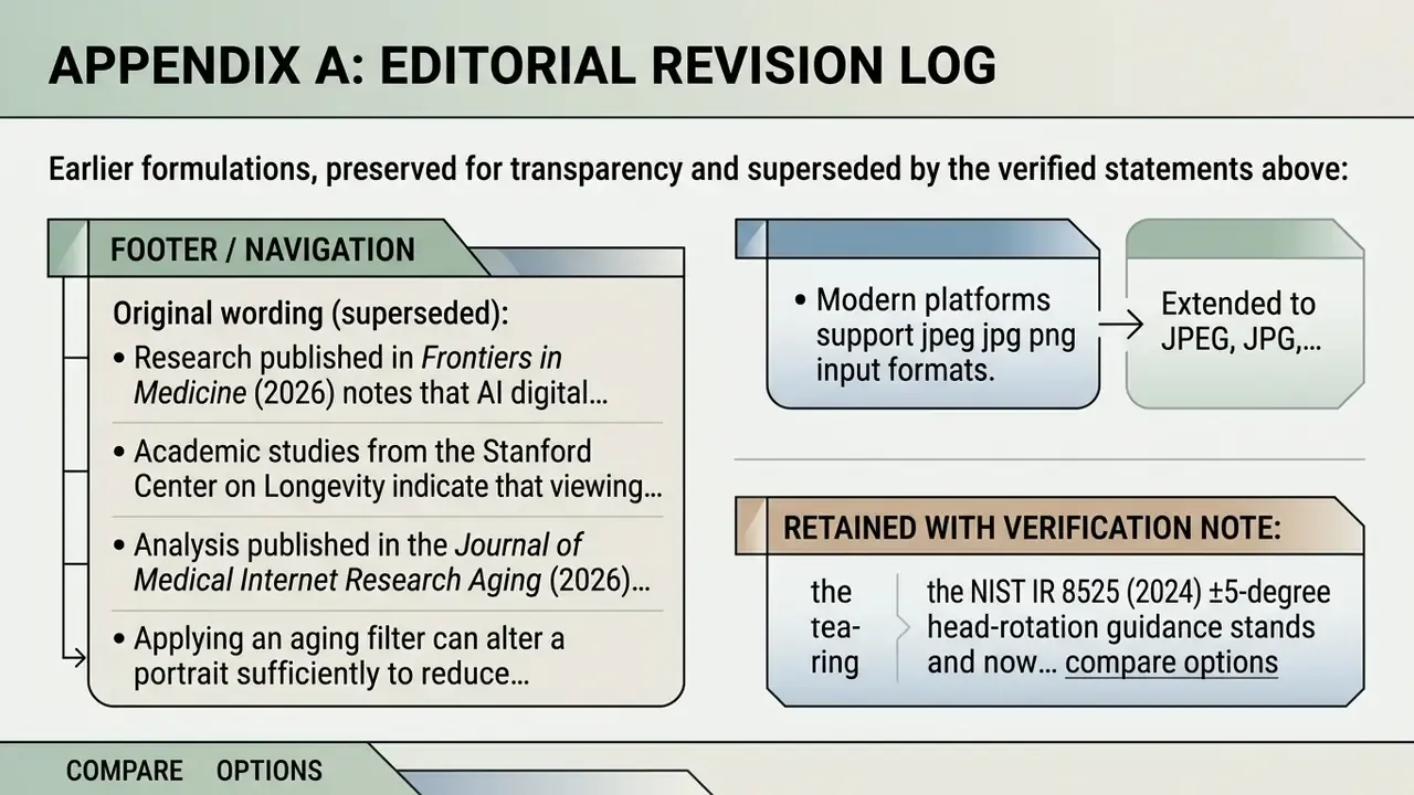 List of superseded research citations and technical updates regarding file formats and rotation guidance