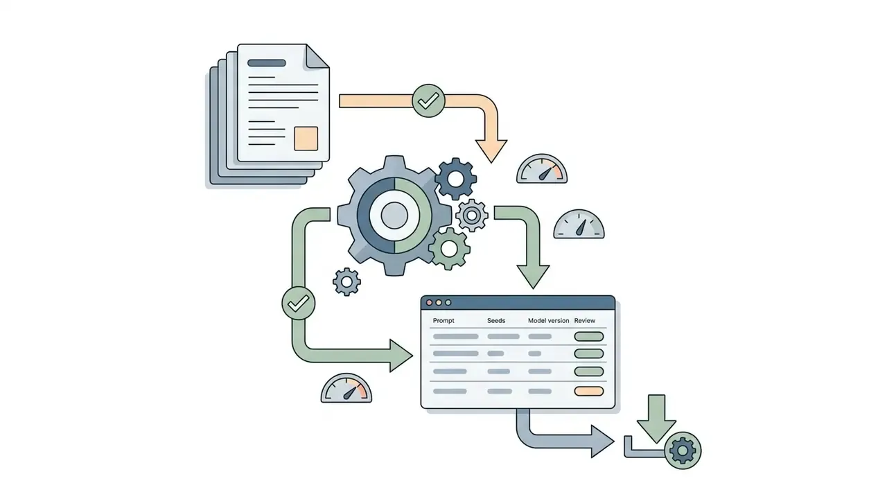 Documents flowing through a central gear mechanism into a data table for audit and export