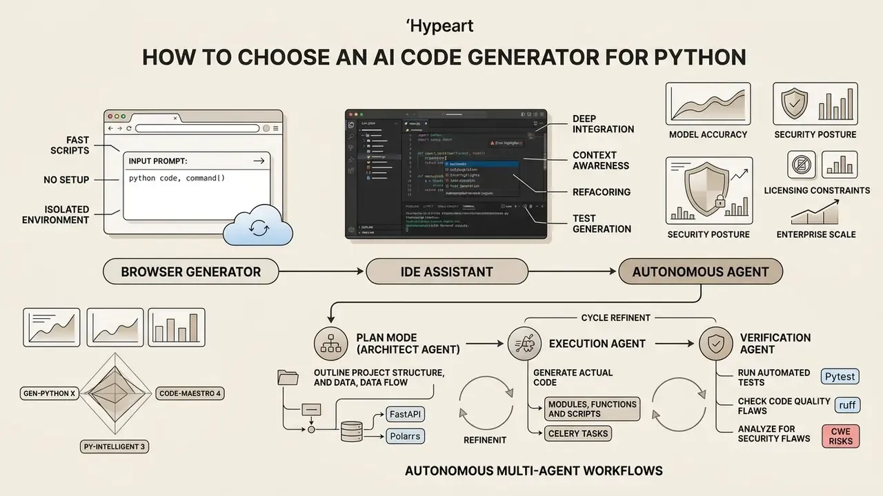 Comparative diagram illustrating the progression from browser tools to IDE assistants and autonomous agents