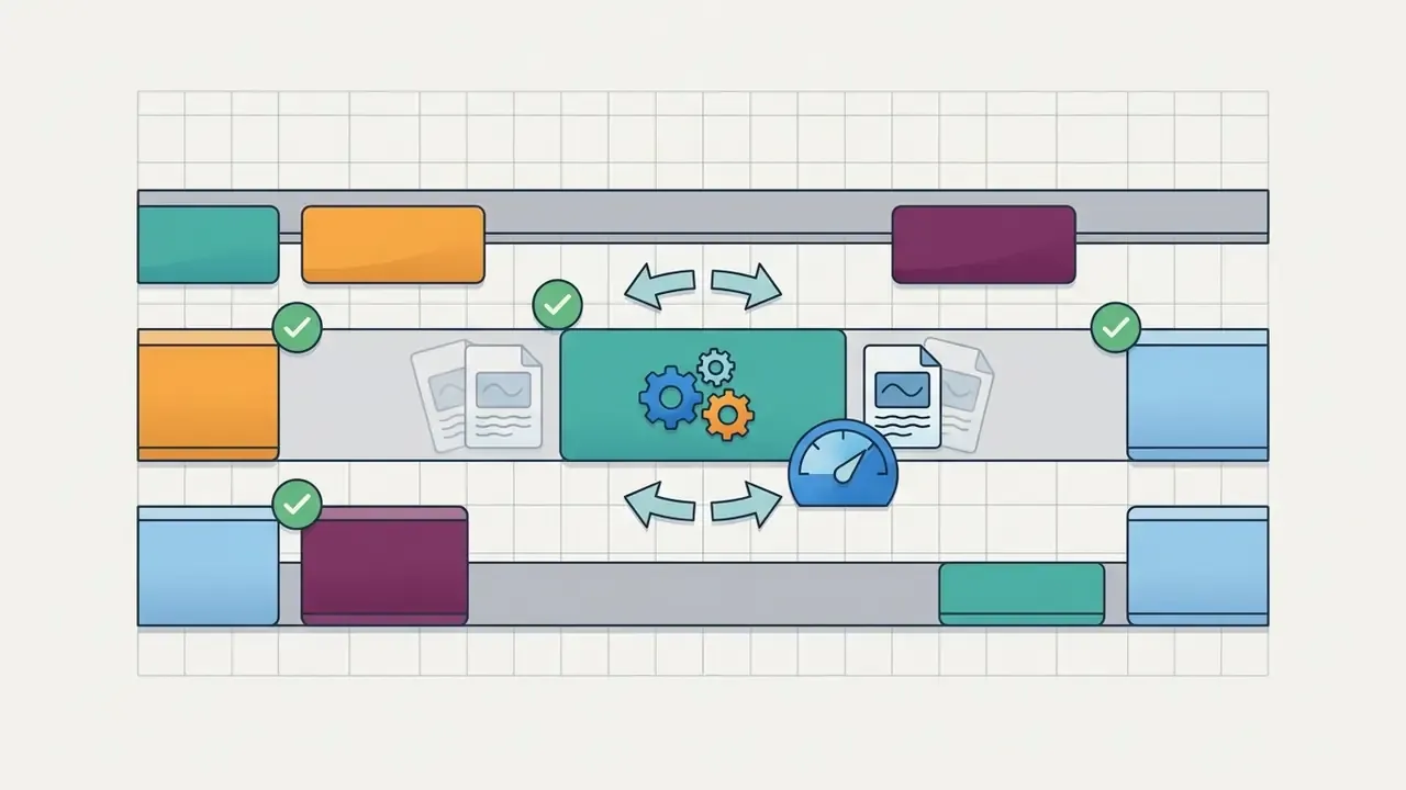 Video clip on a timeline with gear and gauge icons indicating a slip edit adjustment
