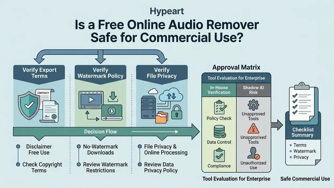 Flowchart detailing the evaluation process for enterprise-level mute video online software tools