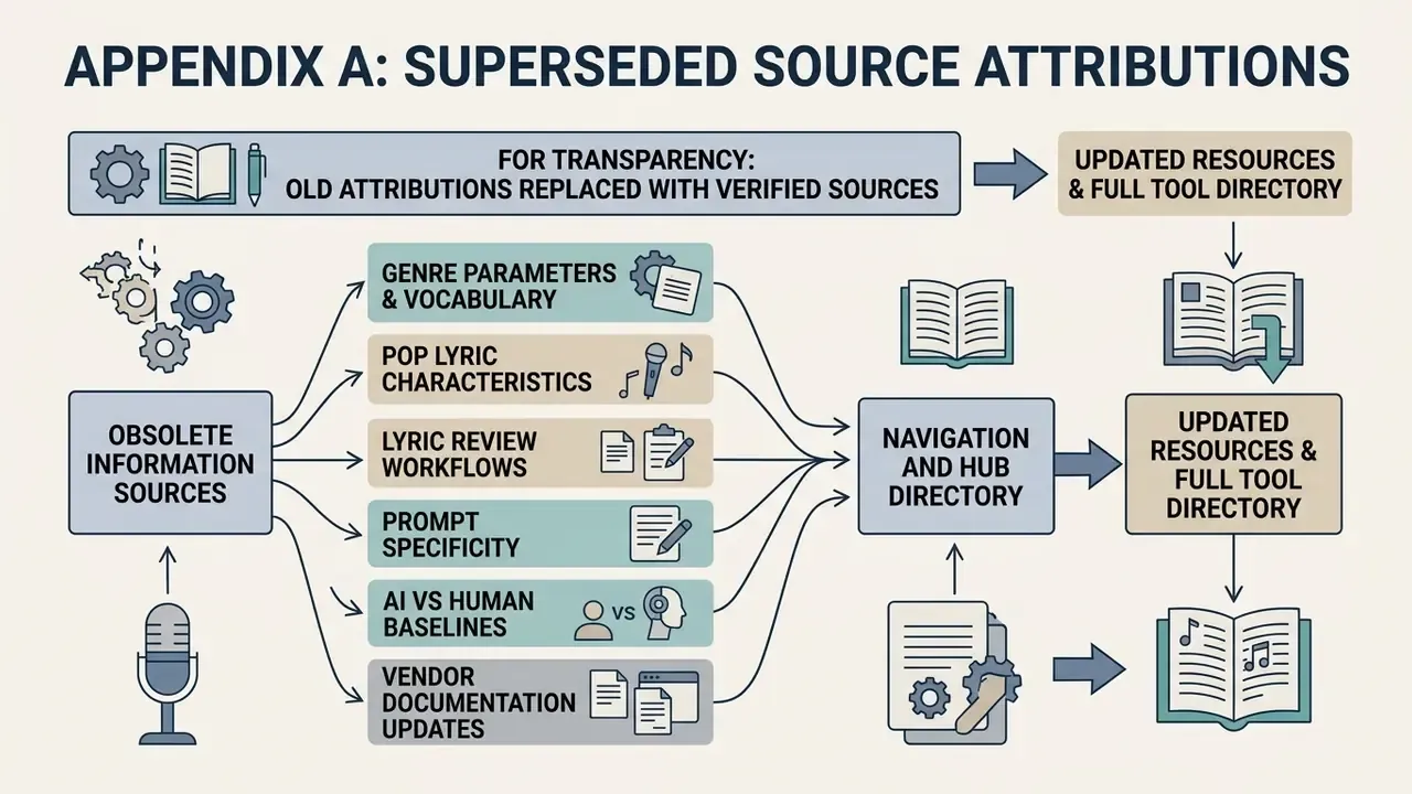 Process map showing obsolete information sources being replaced by updated resources and tool directories