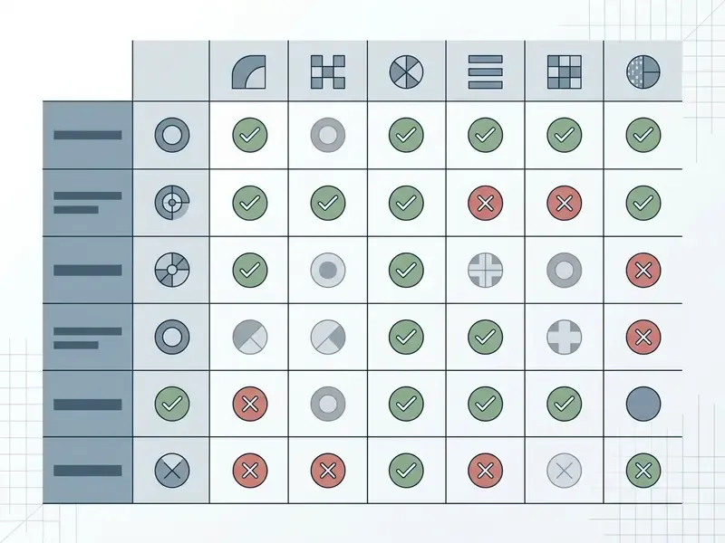 Matrix grid showing checkmarks and crosses indicating privacy controls for an AI song generator