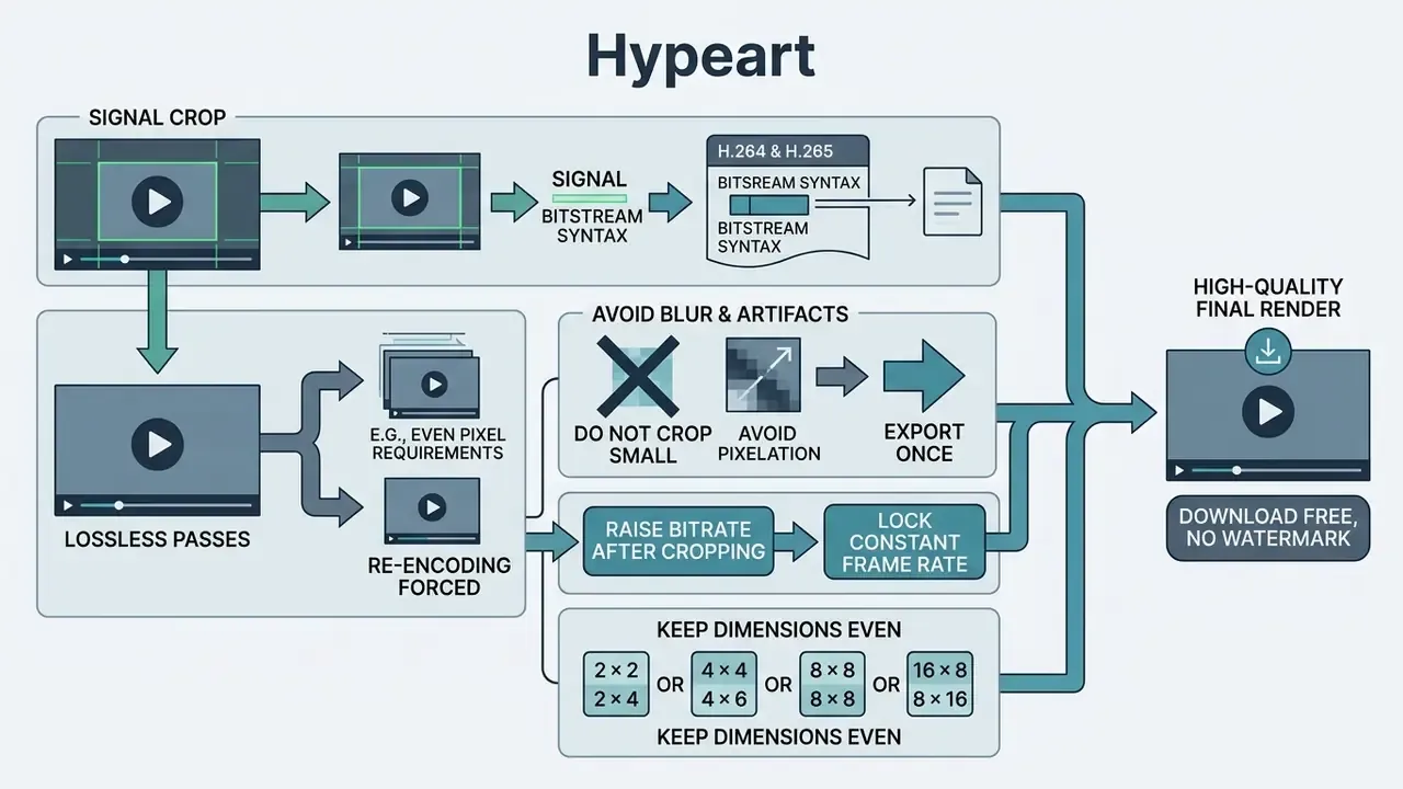 Flowchart outlining H.264 and H.265 video encoding steps including bitstream syntax and quality optimization