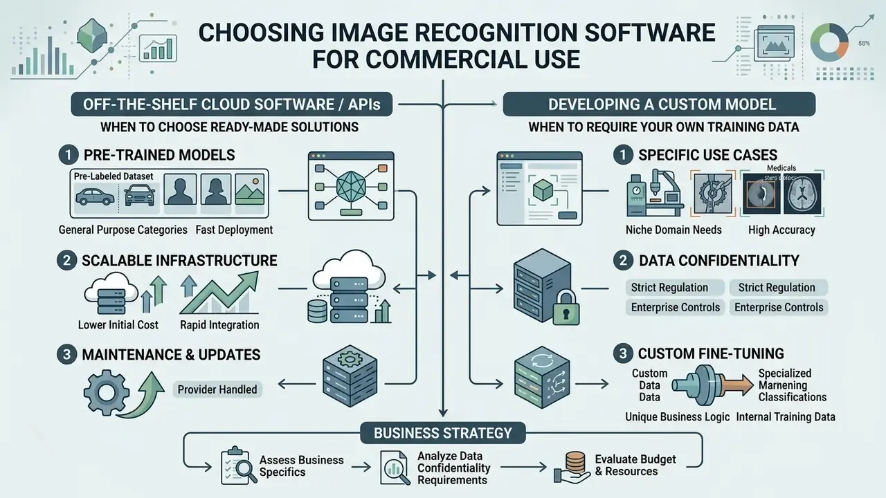 Comparison of ready-made cloud solutions versus developing custom models for business implementation