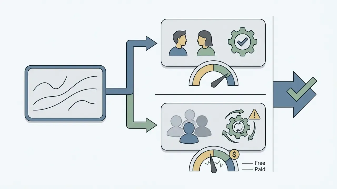 Comparison of one-on-one versus group video chat pathways with performance and cost indicators