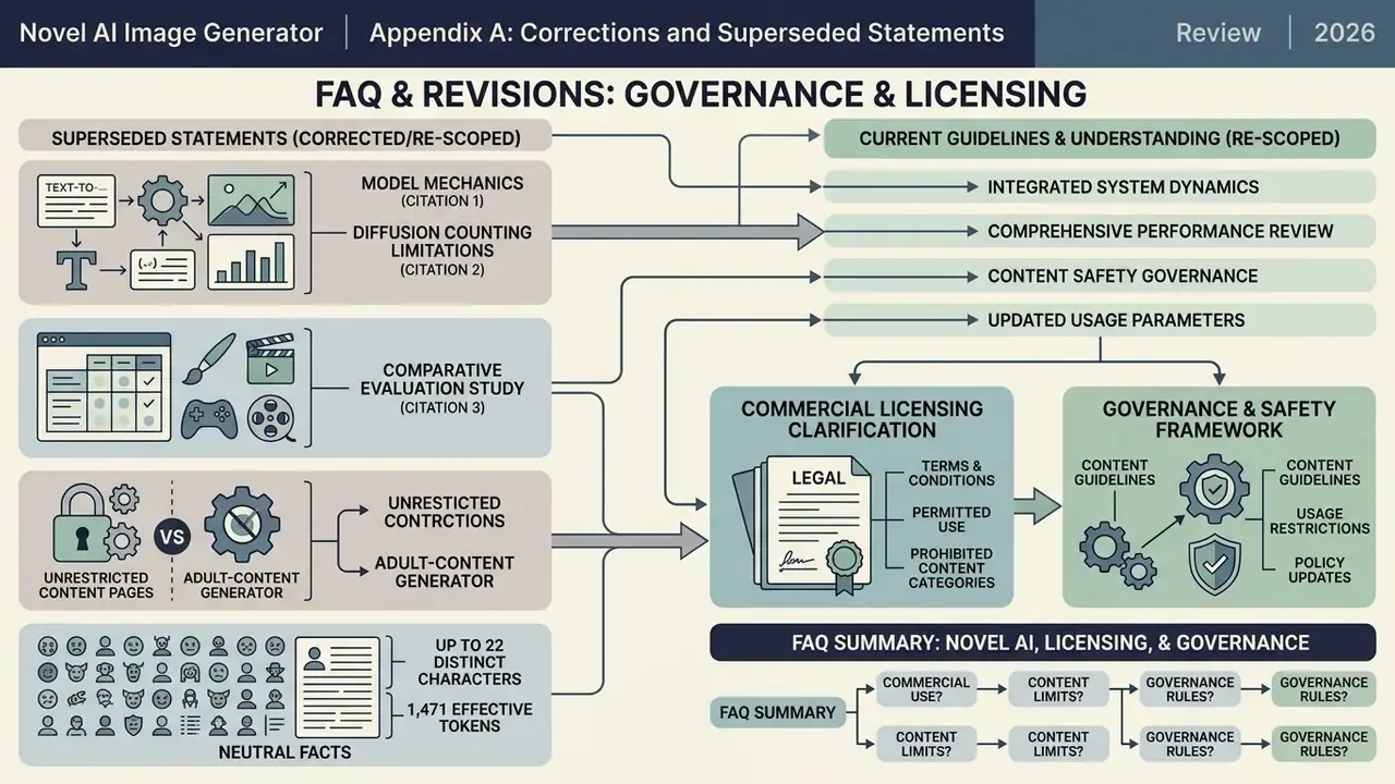 Diagram mapping superseded research statements to current licensing, governance, and safety frameworks