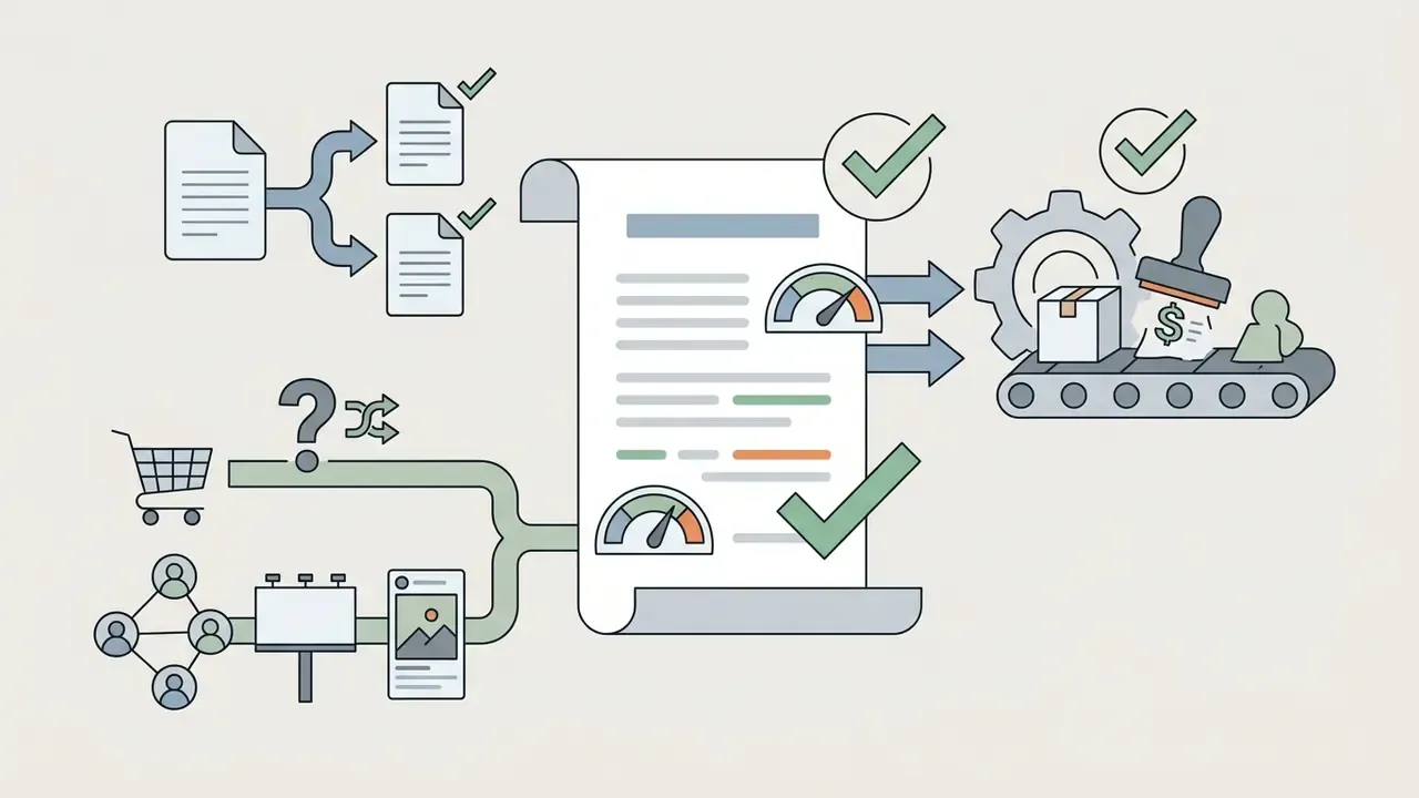 Document being processed through a pipeline leading to commercial production and licensing approval